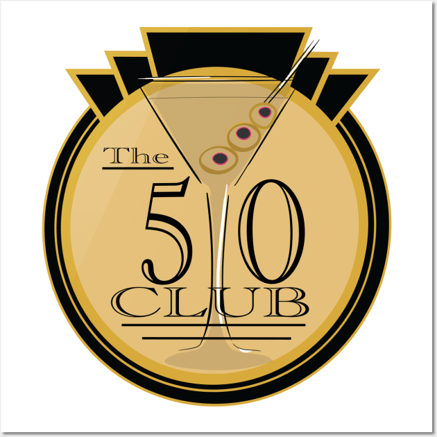 Martini 50 Wall Art by ByersArtLab